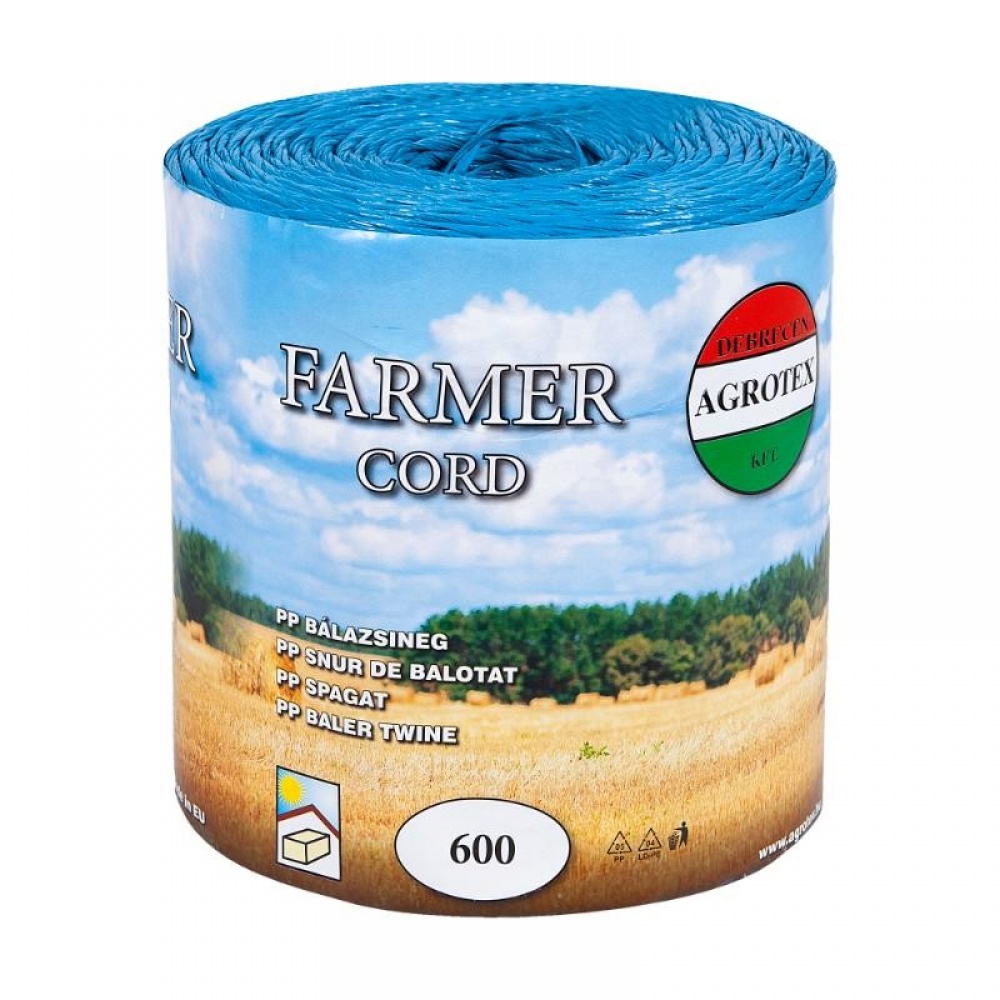 Ata de balotat Agrotex 400m/kg culoare albastra