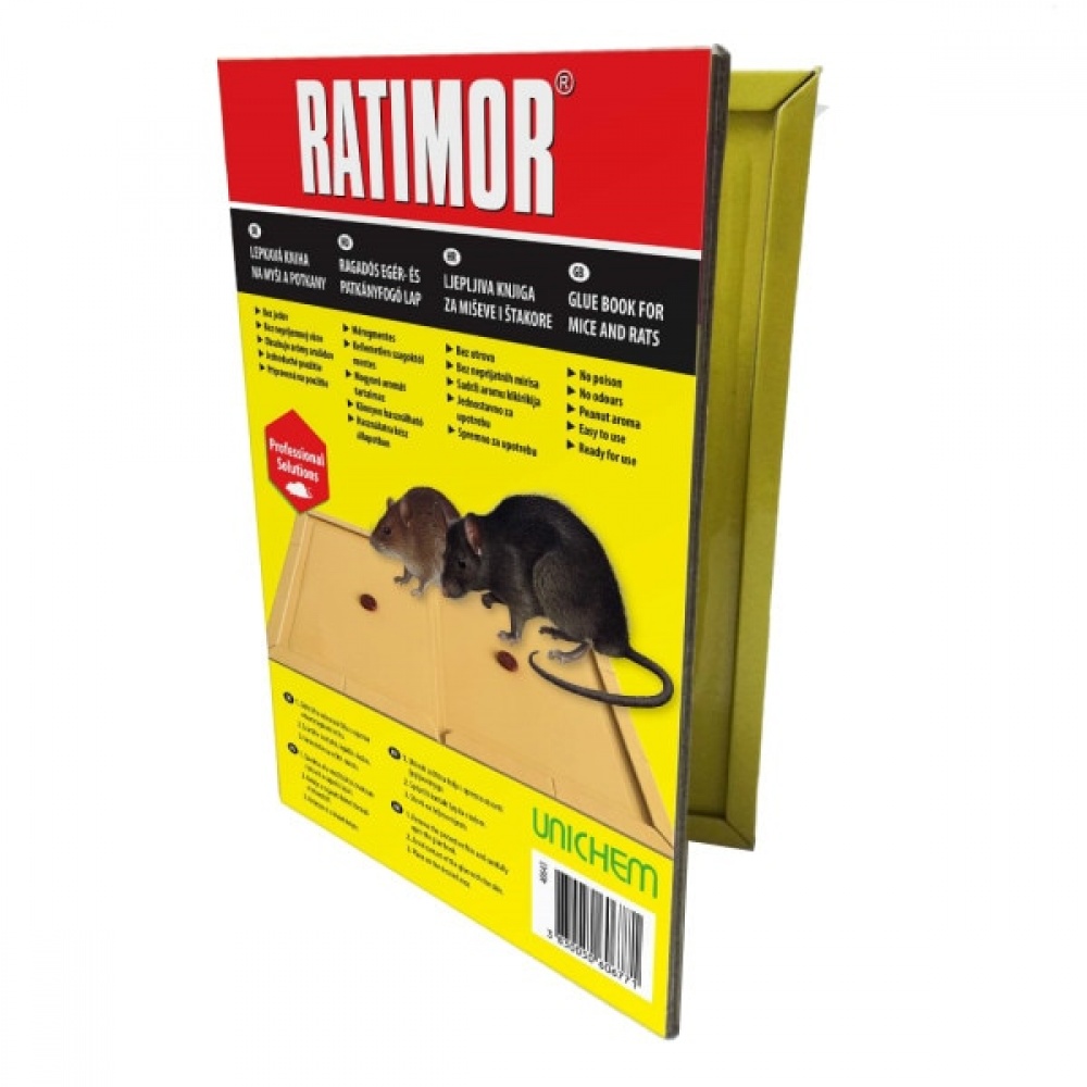 Capcana Adeziva cu Lipici pentru Soareci si Sobolani, RATIMOR