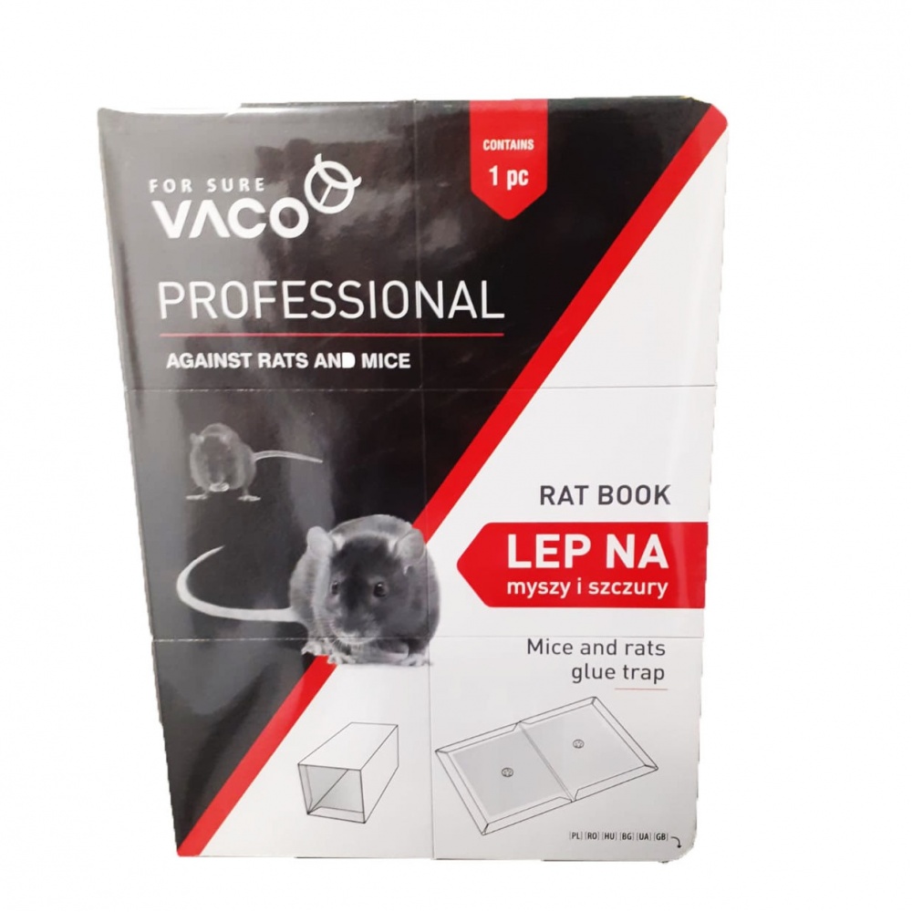 Capcana/ banda adeziva cu lipici pentru prinderea soarecilor si sobolanilor, produs tip carte, 1 buc