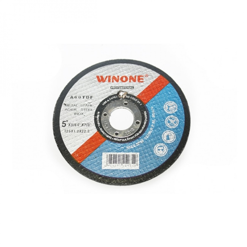 Disc abraziv Winone pentru metal, 125x1.2x22.2