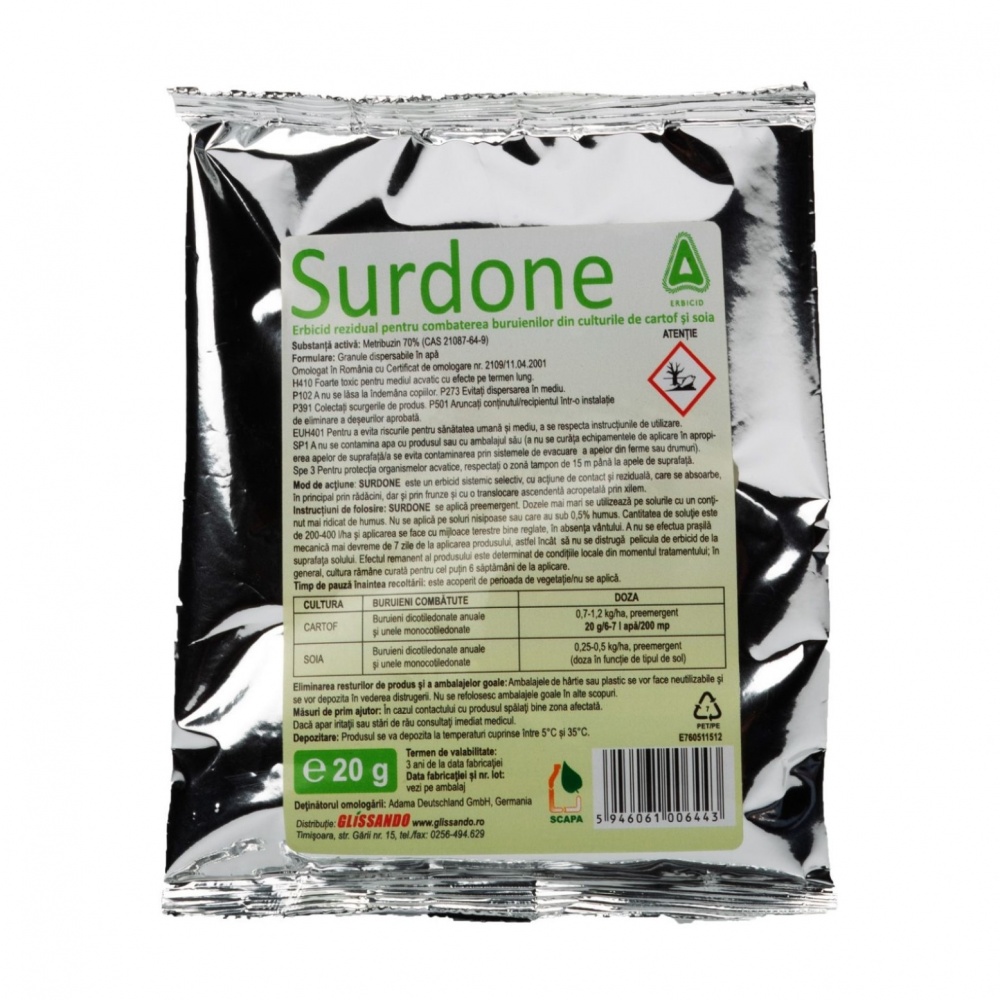 Erbicid Surdone 70 WG, 20 grame