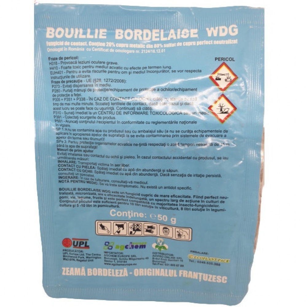 Fungicid Bouillie Bordelaise WDG-Zeama bordoleza 50 gr