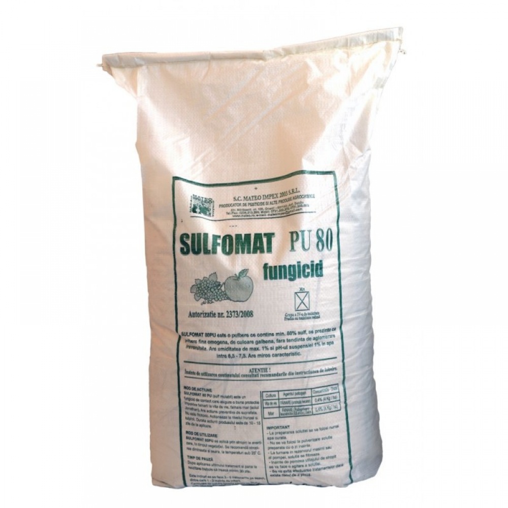 Fungicid Sulfomat 80PU (pucioasa) , 25 kg