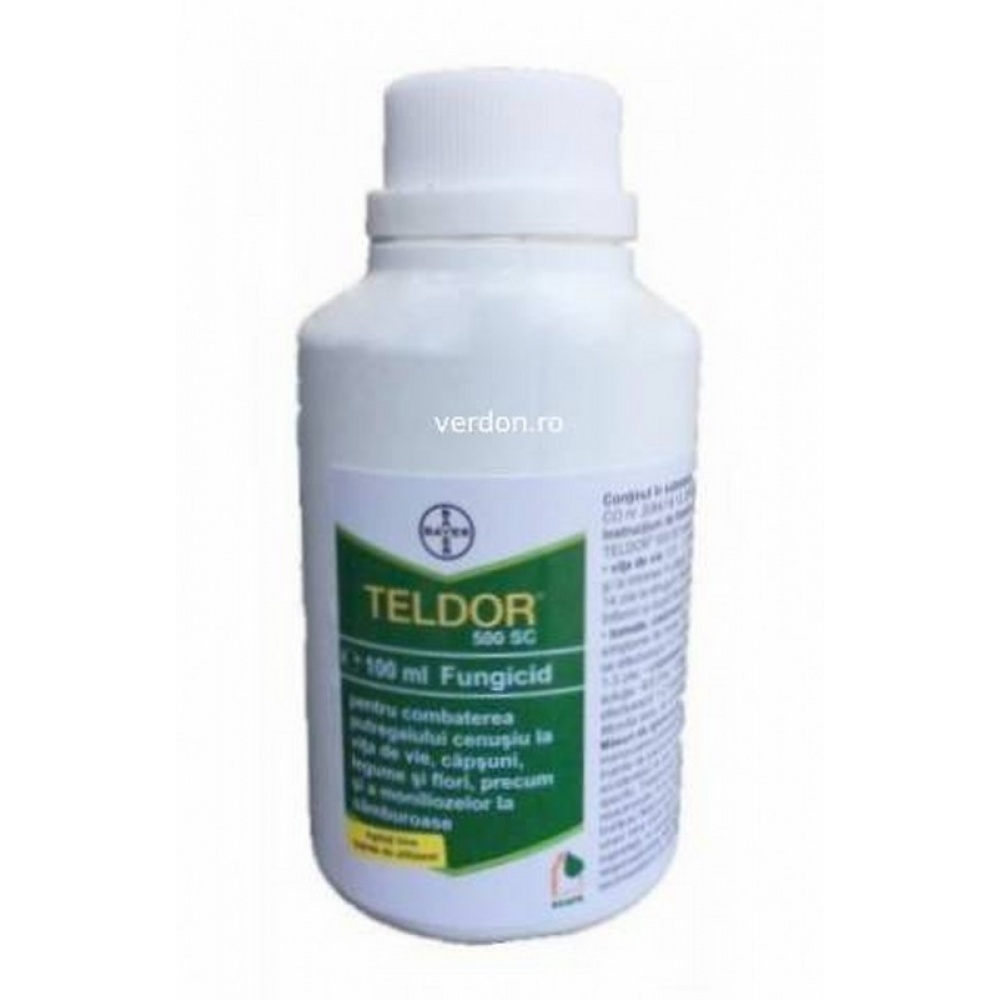 Fungicid TELDOR 500 SC - 100 ml, Bayer, Sistemic, Putregai cenusiu, Monilioza