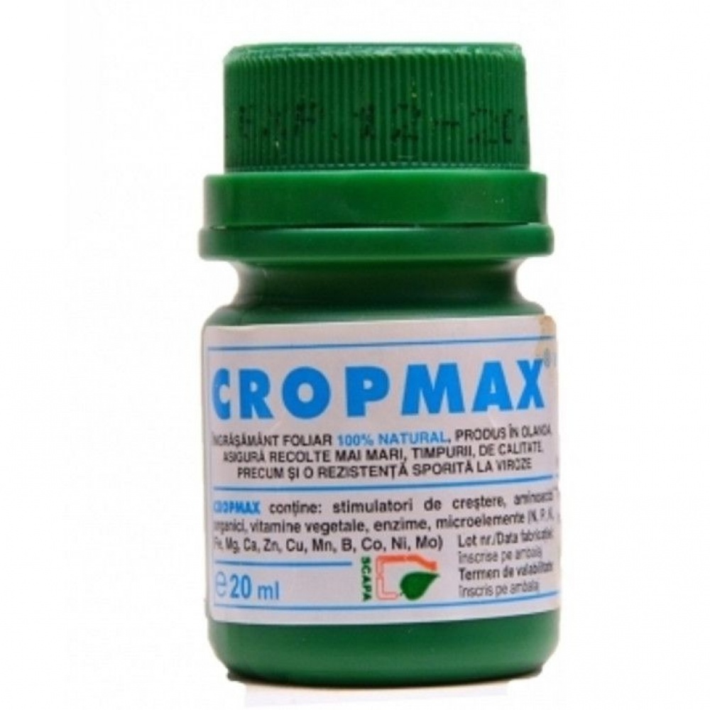 Ingrasamant Foliar CROPMAX - 20 ml, Fertilizator BIO Superconcentrat