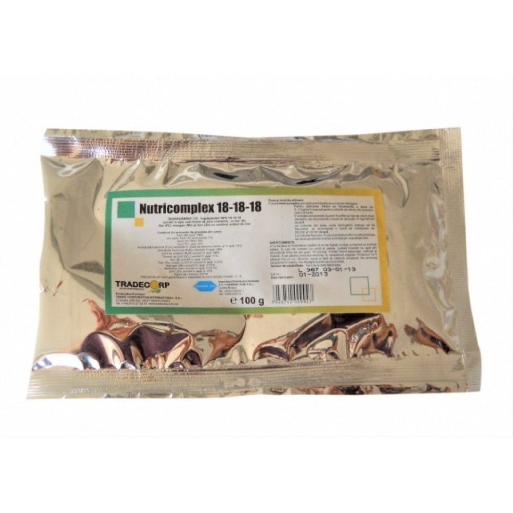 Ingrasamant NUTRICOMPLEX NPK 18-18-18 + ME - 100 g, Tradecorp