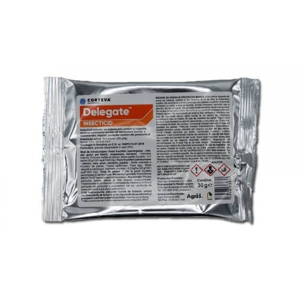 Insecticid DELEGATE - 30 g, Dow AgroSciences, Contact, Pomi fructiferi