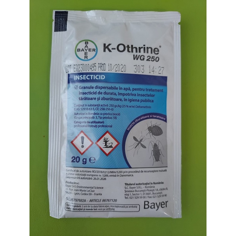 Insecticid K-Othrine WG 250 / 20 gr