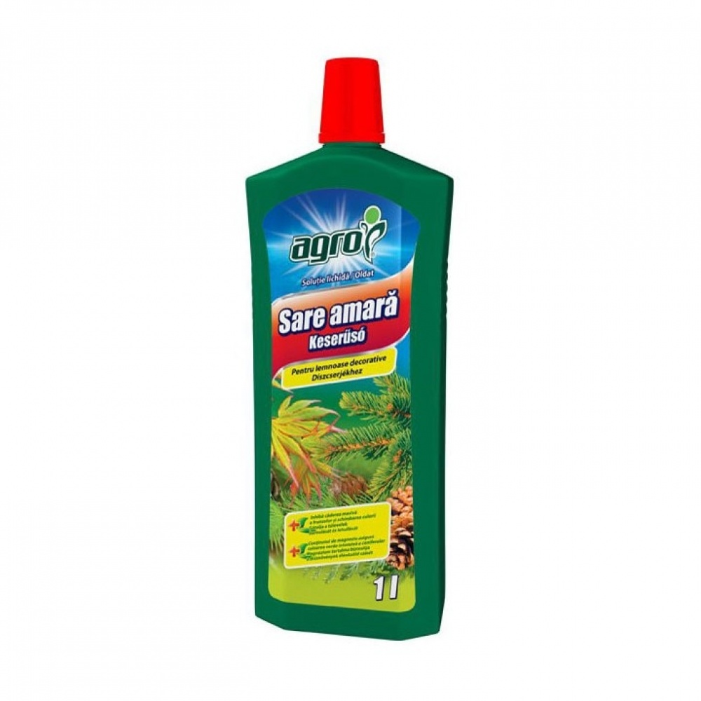 Sare amara Agro CS, lichid, 1 L, elimina deficitul de magneziu