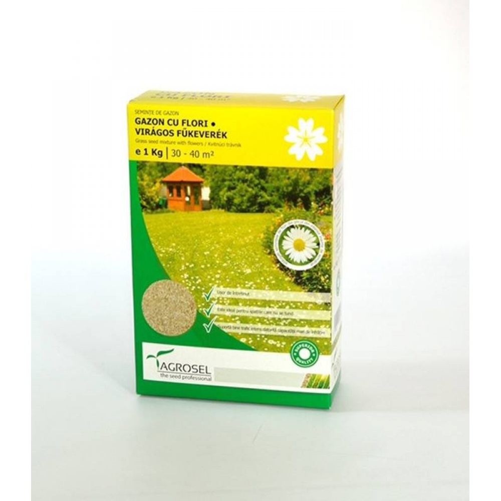 Seminte gazon cu flori Agrosel 1 kg